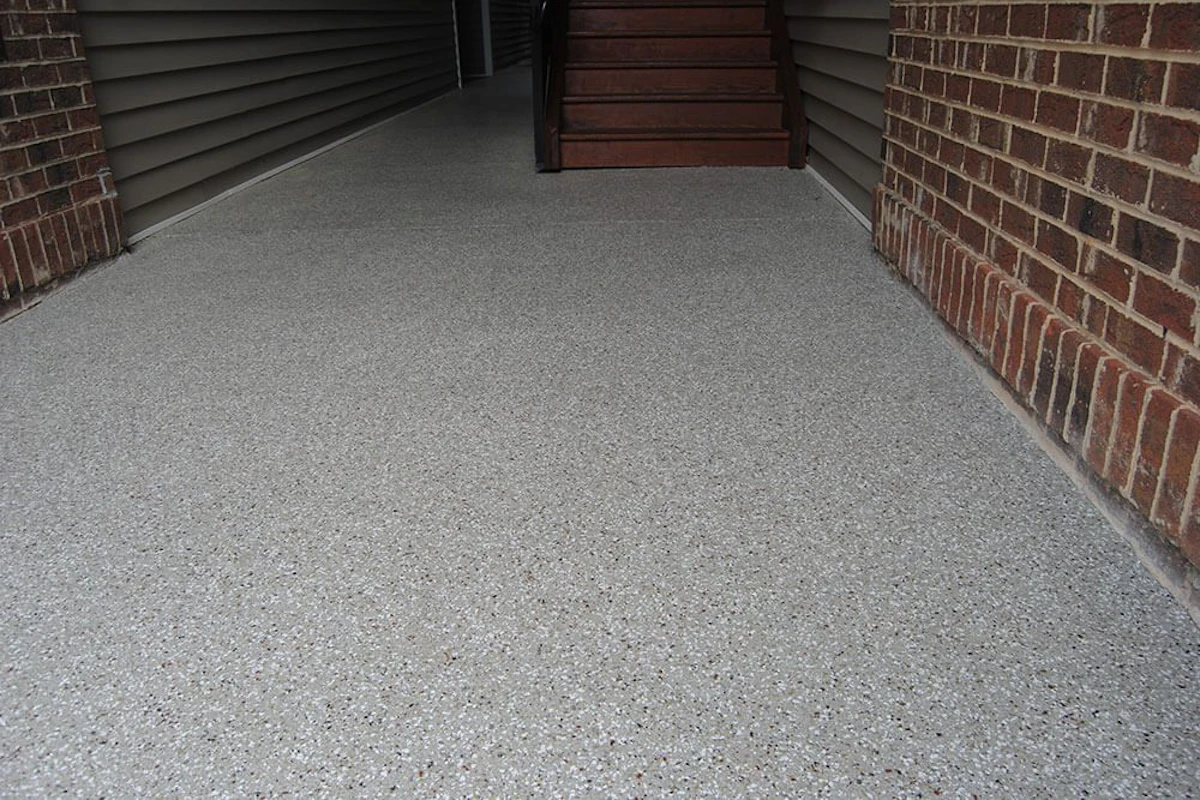Anderson Painting concret coating in a hallway